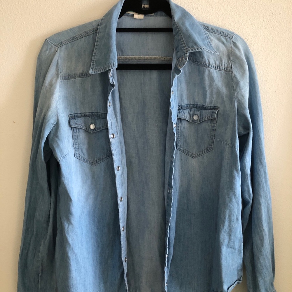 Jean Button up shirt
